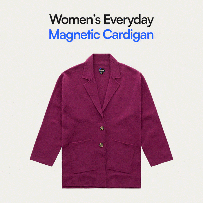 Joe & Bella Berry / XS Signature Magnetic Cardigan for Women#Berry