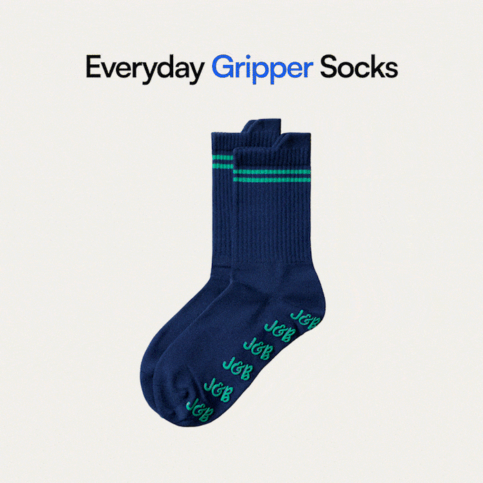 Joe & Bella REG / White Everyday Gripper Socks#White