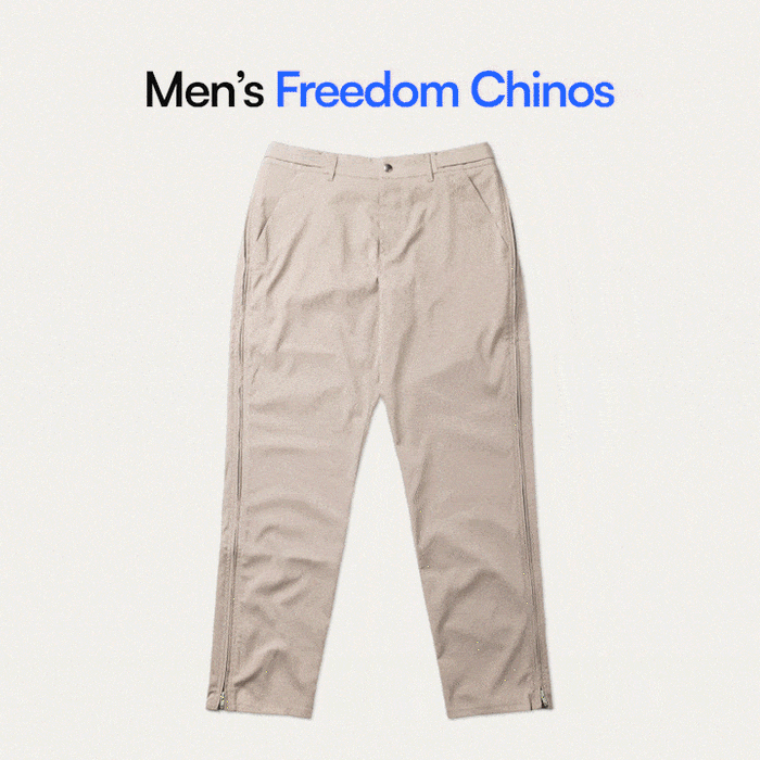 Joe & Bella Khaki / S Signature Side-Zip Chinos for Men#Khaki