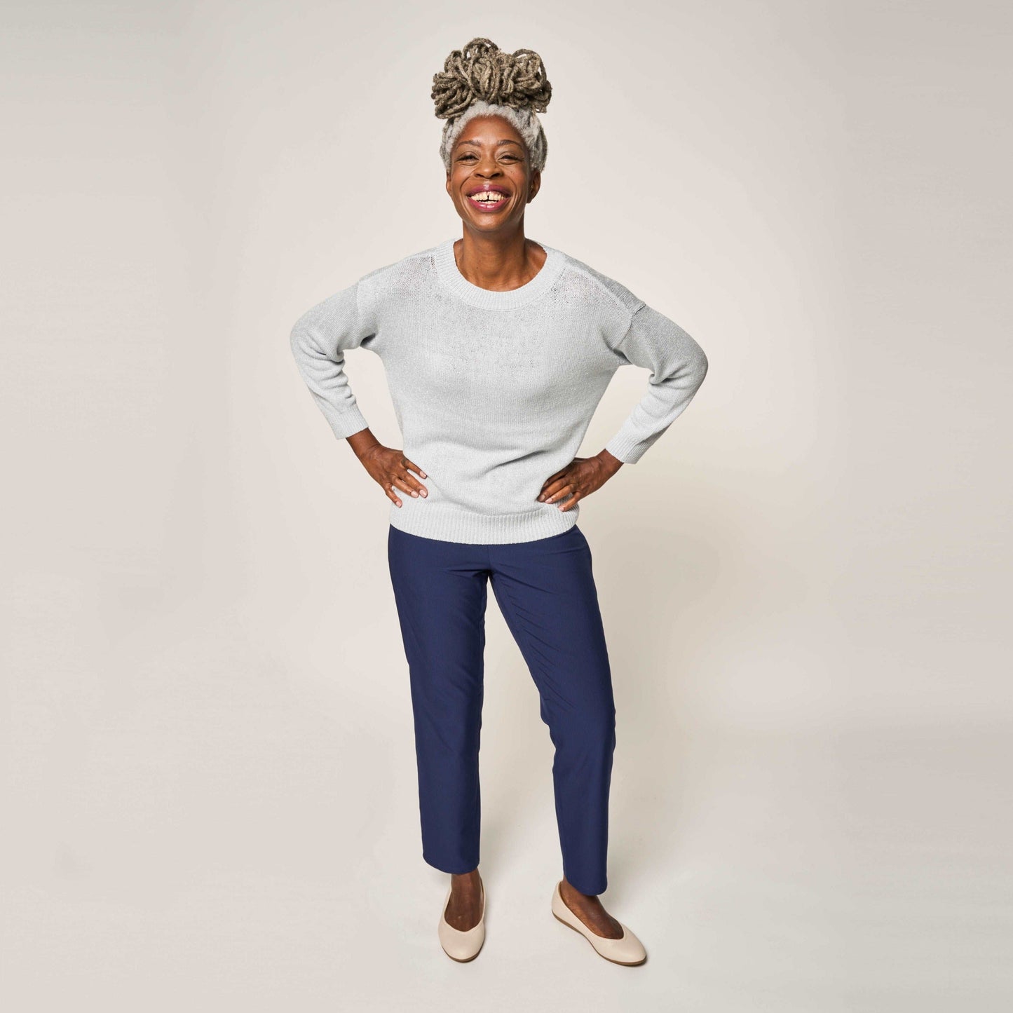 CareZips® Women's Adaptive Pants by Joe & Bella in Navy | Aging in Place Products