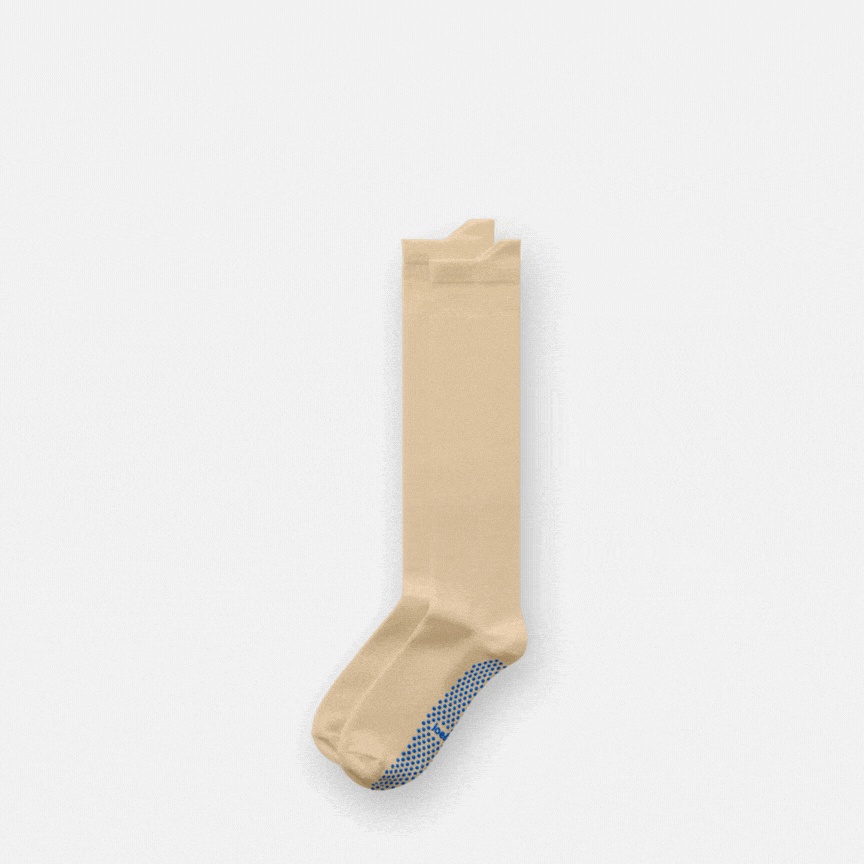 Joe & Bella Big-Grip No-Slip Compression Socks: 3-Pack #Beige