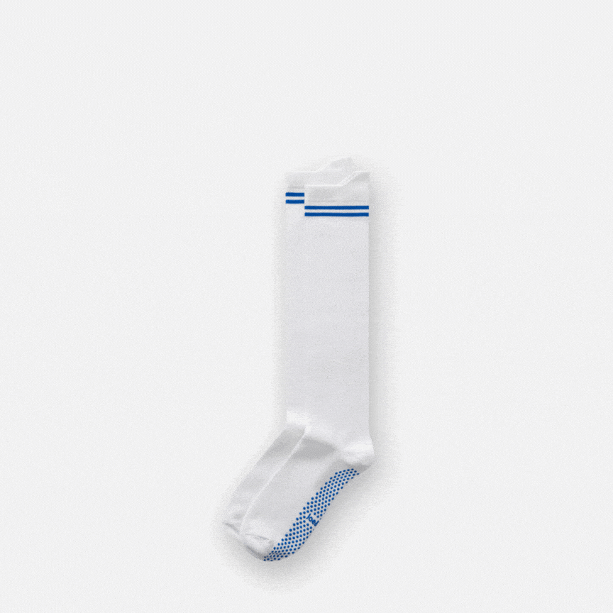 Joe & Bella Big-Grip No-Slip Compression Socks: 3-Pack#White