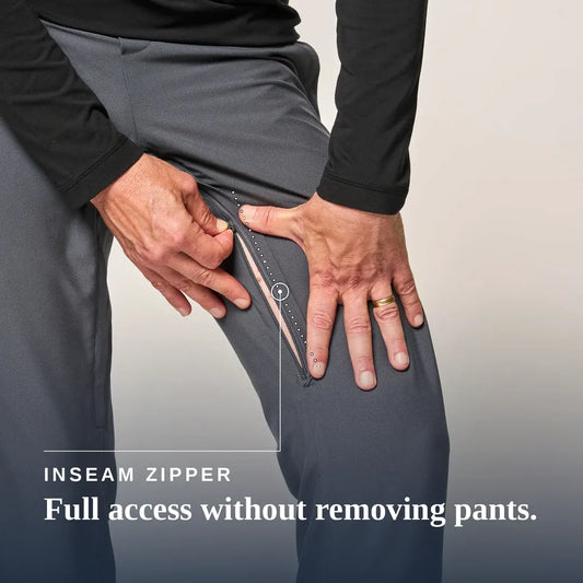 Joe & Bella CareZips® Men's Adaptive Pants #Slate Grey