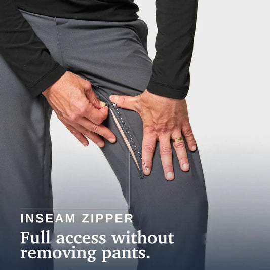 Joe & Bella CareZips® Men's Adaptive Pants #Slate Grey