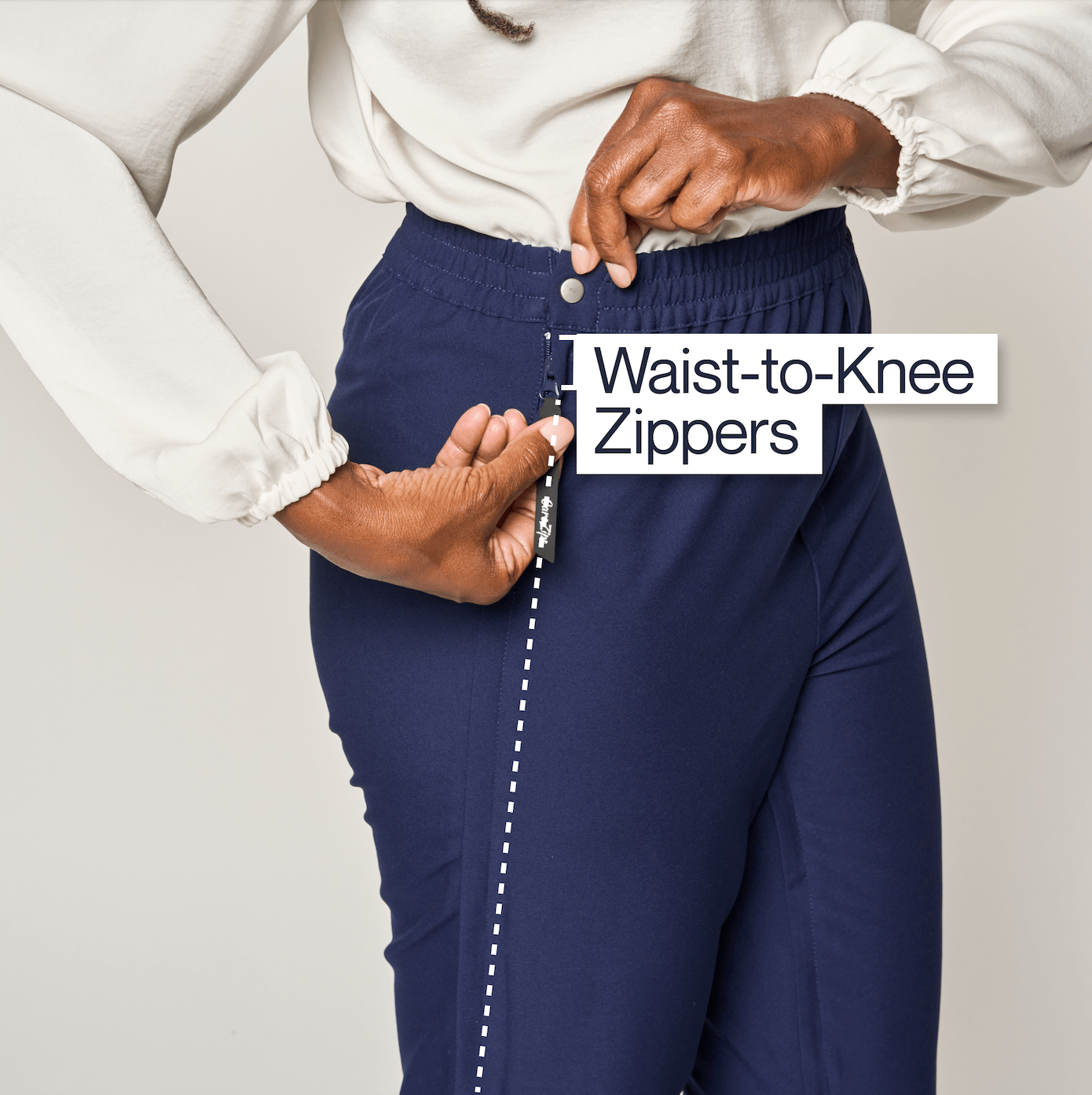 Joe & Bella CareZips® Women's Adaptive Pants#Navy