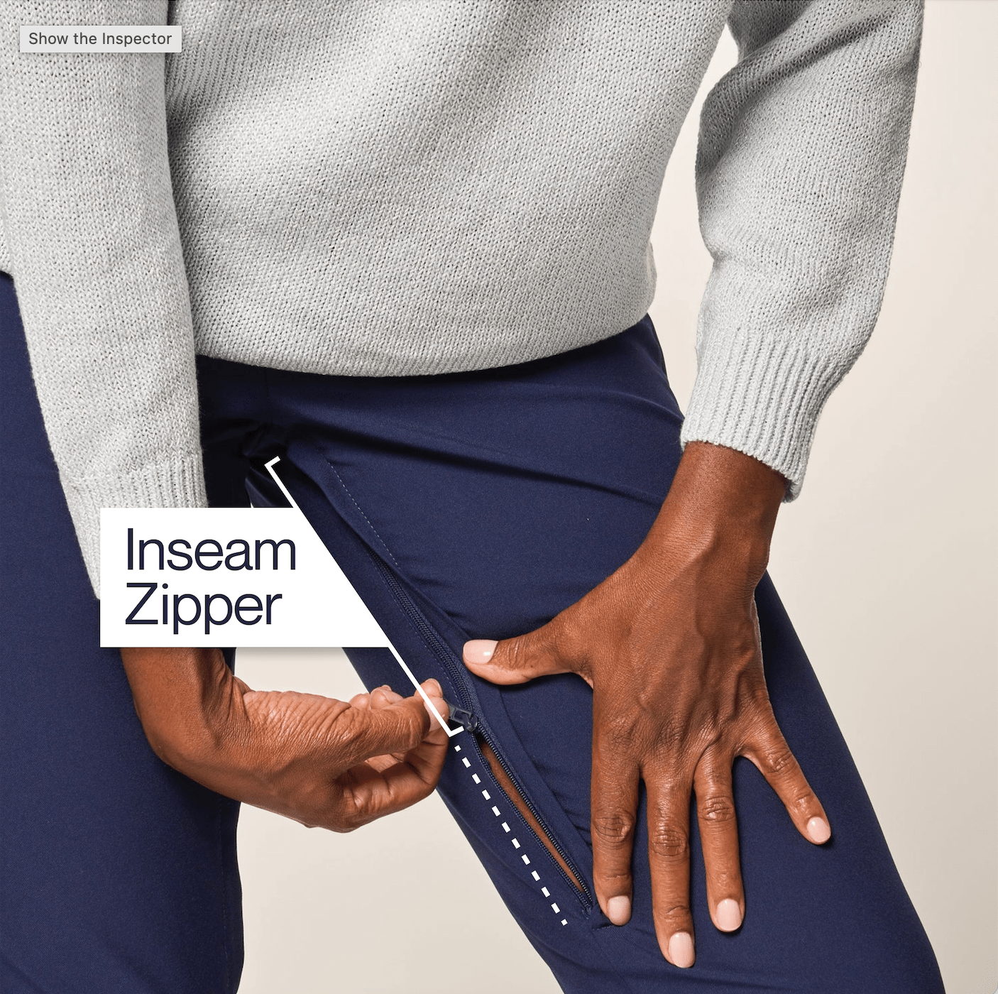 Joe & Bella CareZips® Women's Adaptive Pants#Navy