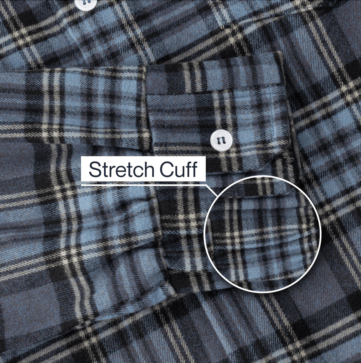 Joe & Bella S Everyday Magnetic Flannel for Men#Blue Plaid