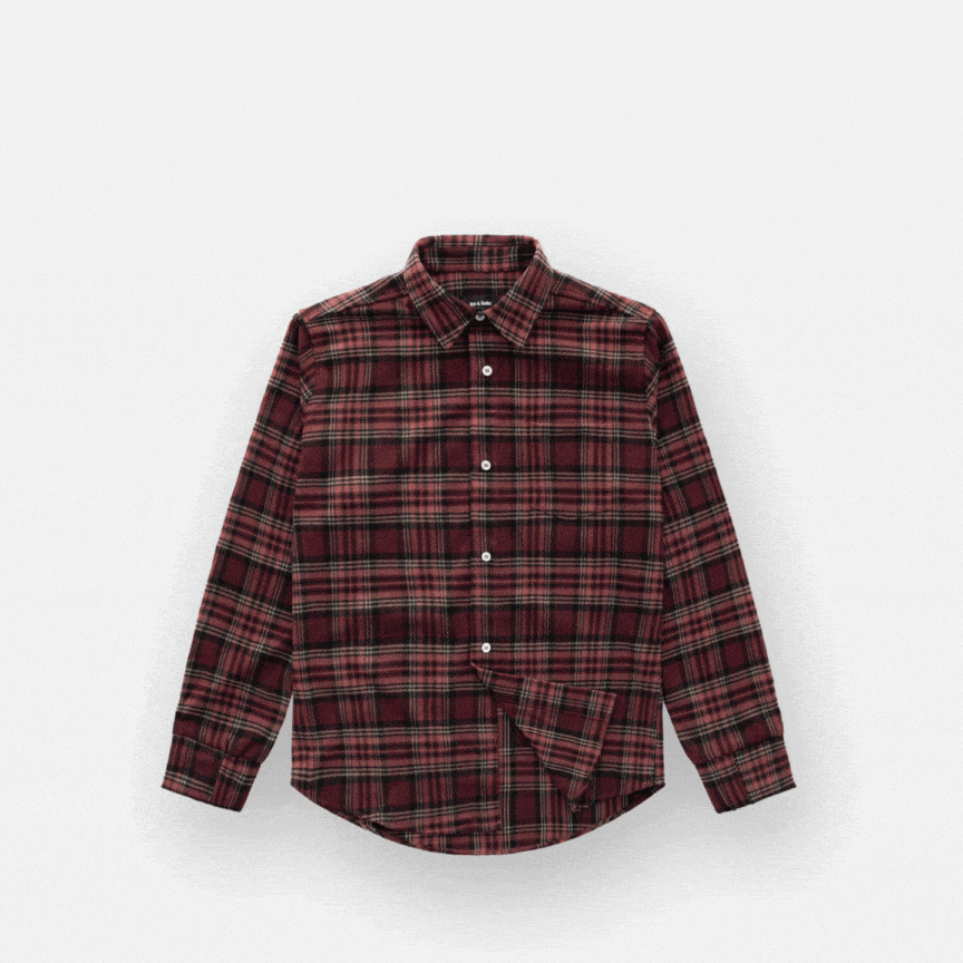 Joe & Bella S Everyday Magnetic Flannel for Men#Red Plaid