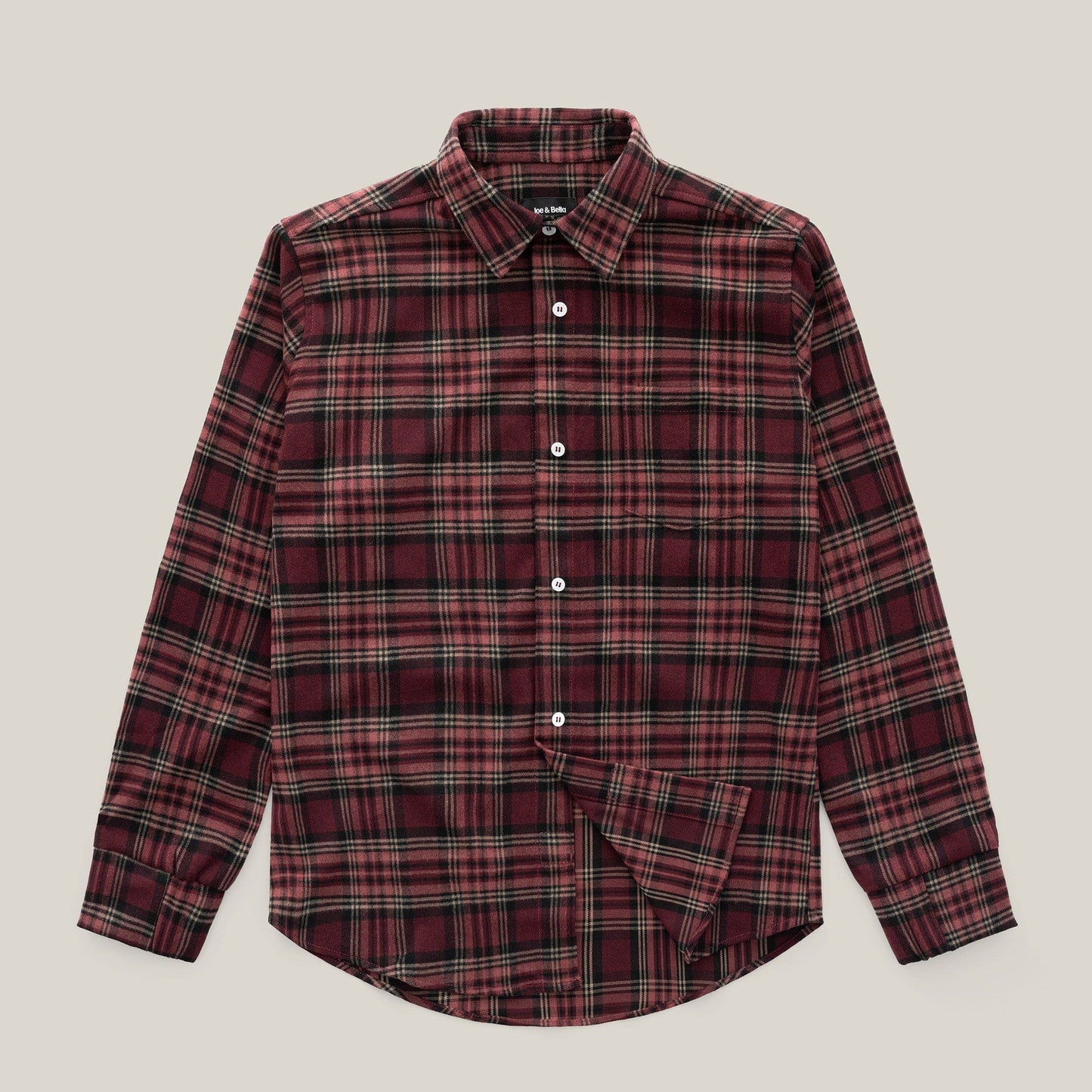 Joe & Bella S Everyday Magnetic Flannel for Men#Red Plaid