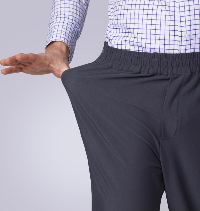 Men's Elastic Waist Pants for Seniors