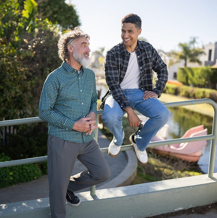 Joe & Bella Red Plaid / S Everyday Magnetic Flannel for Men #Red Plaid