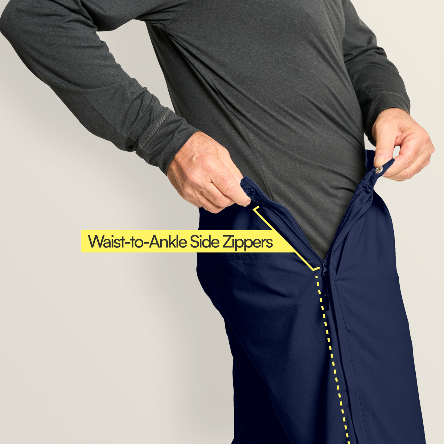 Everyday Side-Zip Pants for Men