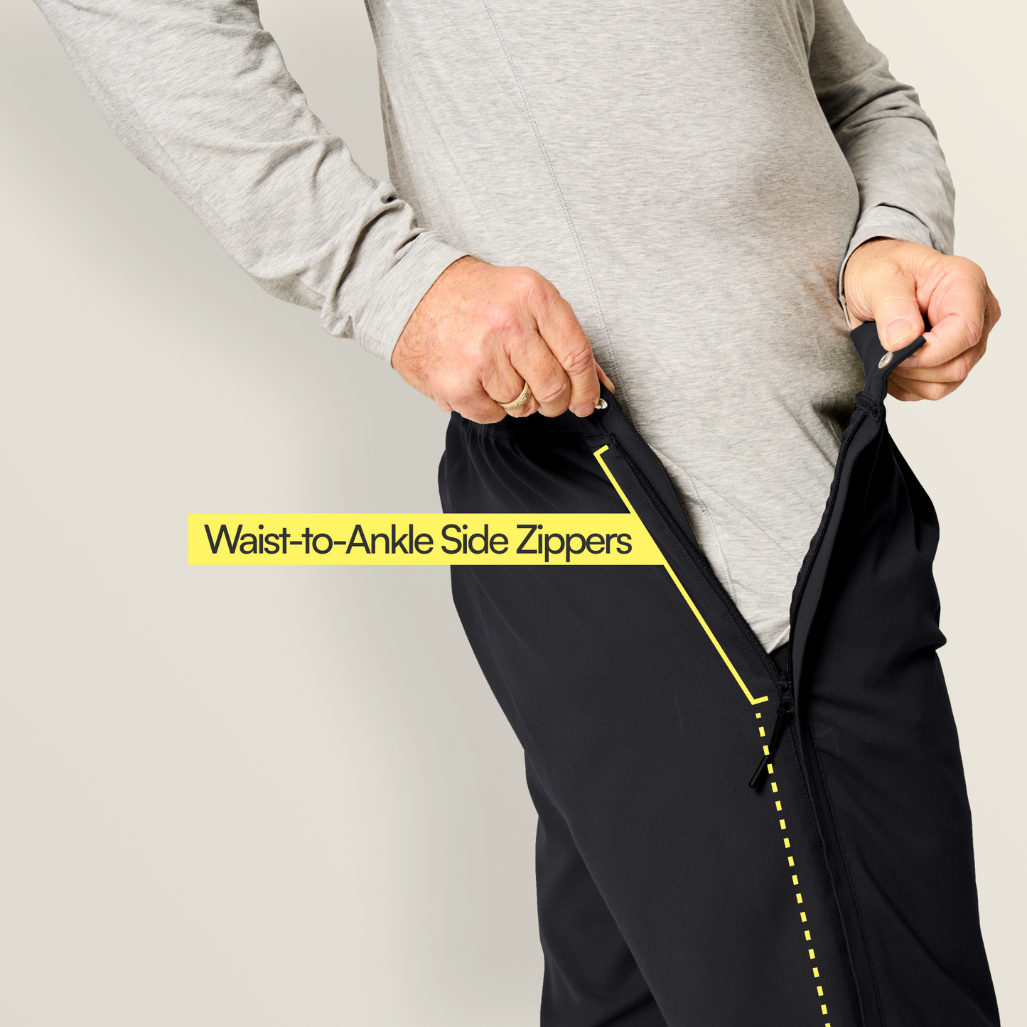 Everyday Side-Zip Pants for Men