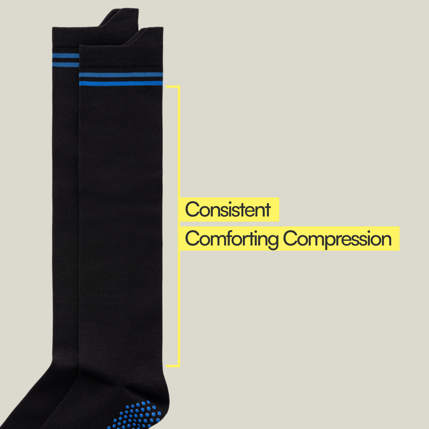 Big-Grip No-Slip Compression Socks: 3-Pack