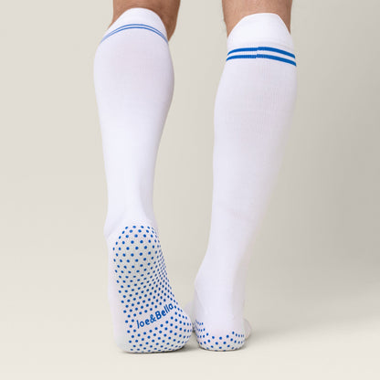 Joe & Bella Big-Grip No-Slip Compression Socks: 3-Pack #White