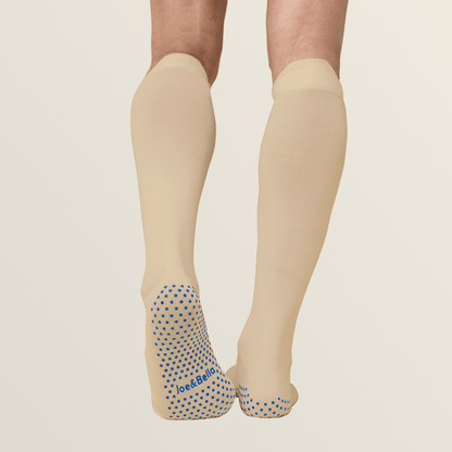 Joe & Bella Big-Grip No-Slip Compression Socks: 3-Pack #Beige