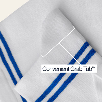 Joe & Bella Big-Grip No-Slip Compression Socks: 3-Pack #White