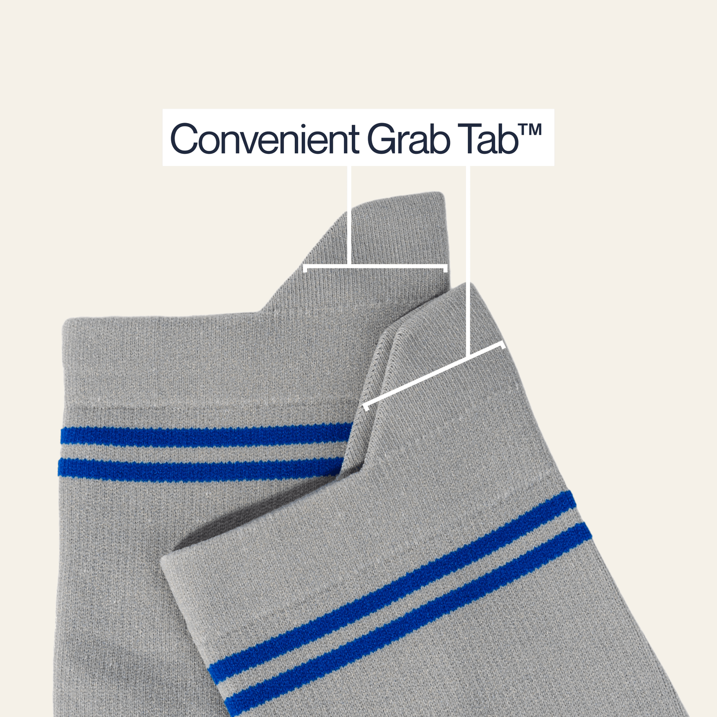 Joe & Bella Big-Grip No-Slip Compression Socks: 3-Pack #Grey