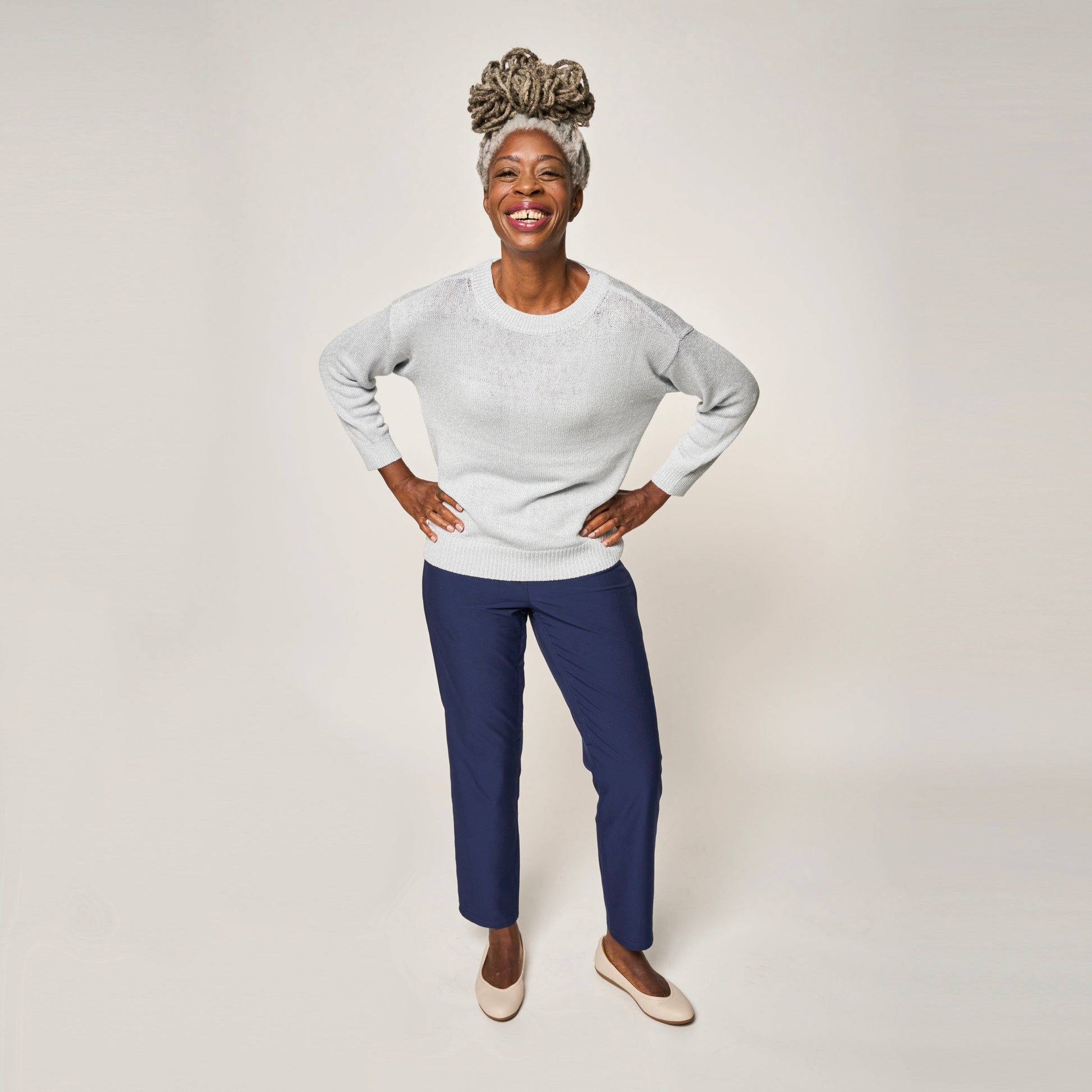 ["Joe & Bella CareZips® Women's Adaptive Pants ", "Navy"]