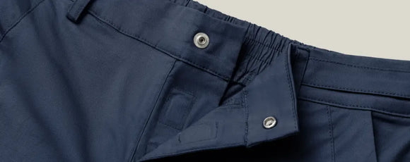 close up image of Joe & Bella's magnetic pants