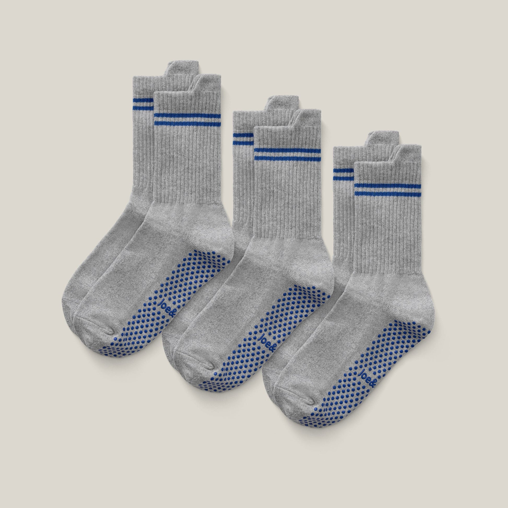 ["Joe & Bella REG / Grey Everyday Gripper Socks ", "Grey"]
