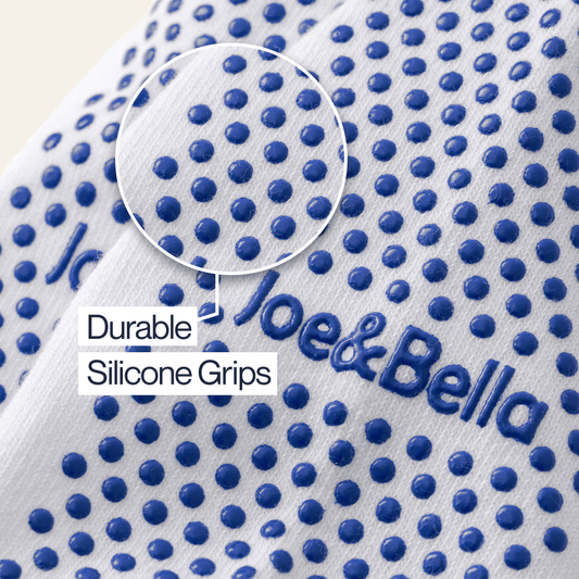 Joe & Bella Everyday Gripper Socks 3-Pack #White