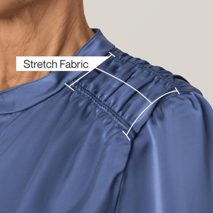 Joe & Bella Everyday Magnetic Button Blouse for Women #Slate Blue