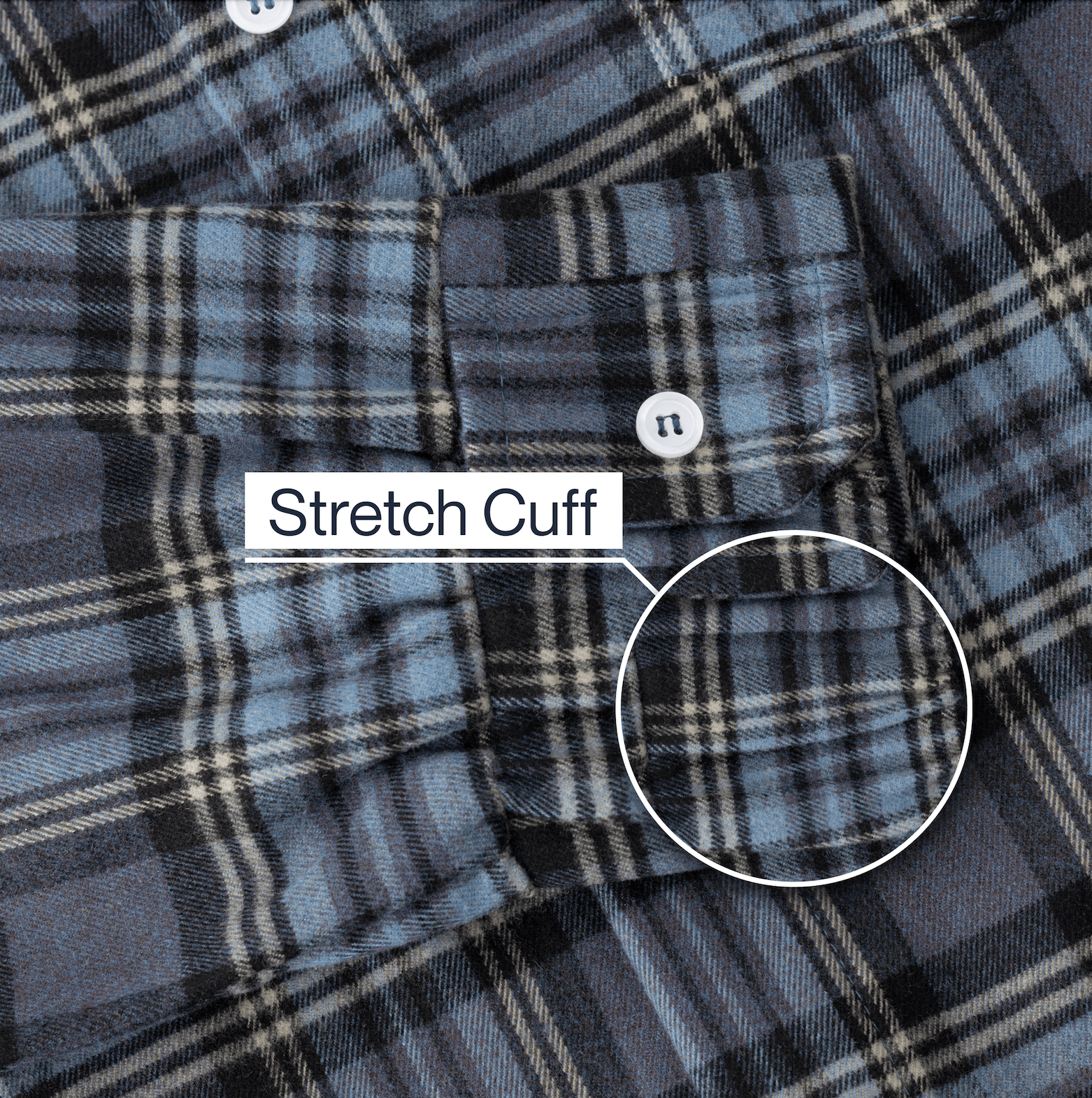 ["Joe & Bella Everyday Magnetic Flannel for Men ", "Blue Plaid"]