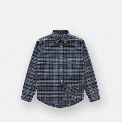 Joe & Bella Everyday Magnetic Flannel for Men #Blue Plaid