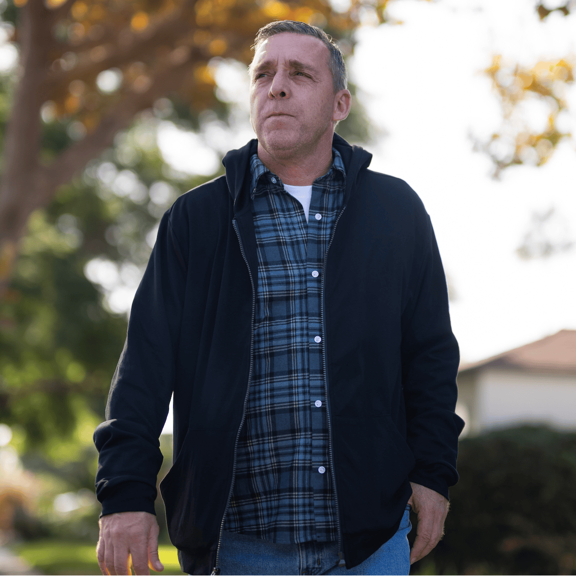 ["Joe & Bella Blue Plaid / S Everyday Magnetic Flannel for Men"]