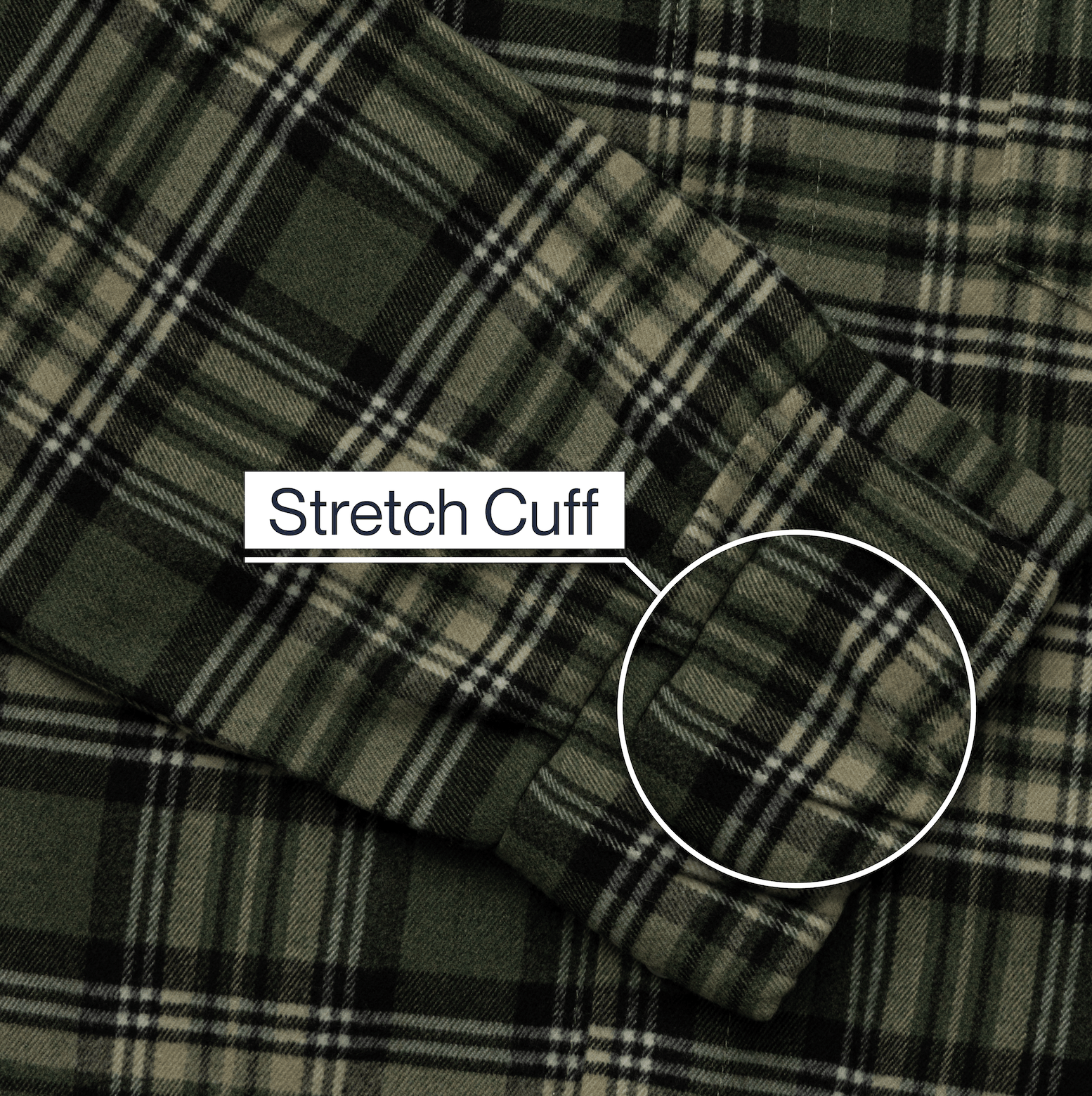 ["Joe & Bella Everyday Magnetic Flannel for Men ", "Green Plaid"]
