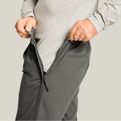 Joe & Bella Slate Grey / S Everyday Side-Zip Pants for Men #Slate Grey