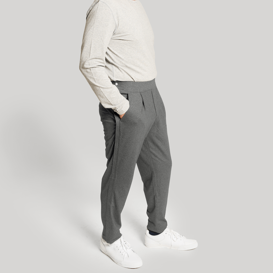 ["Joe & Bella Everyday Side-Zip Pants for Men ", "Slate Grey"]