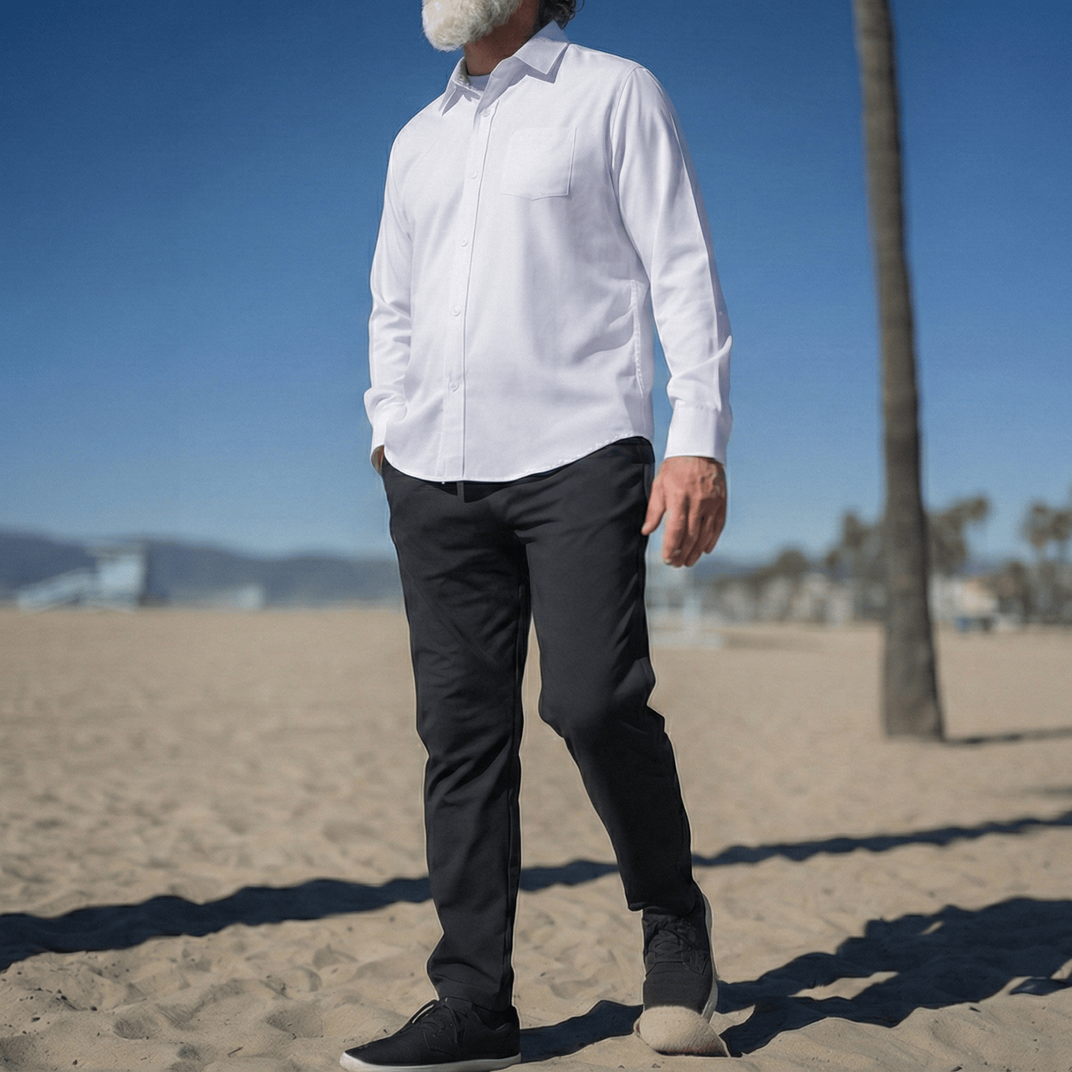 ["Joe & Bella Everyday Side-Zip Pants for Men ", "Black"]