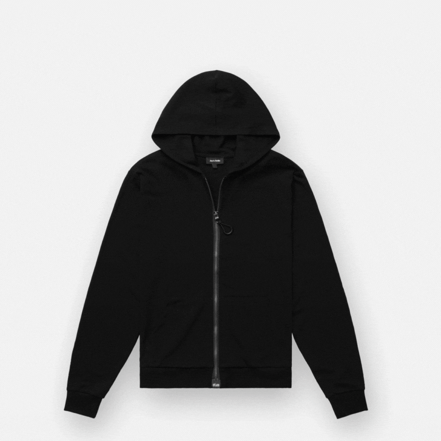 Joe & Bella HoodEase™: The Magnetic-Zip-Up Hoodie  #Black