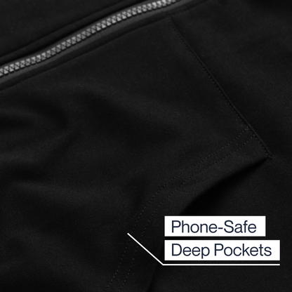 Joe & Bella HoodEase™: The Magnetic-Zip-Up Hoodie  #Black