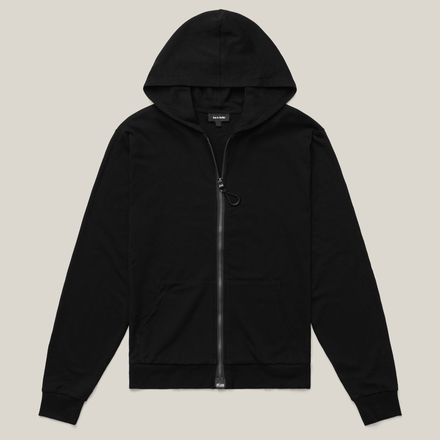 Joe & Bella HoodEase™: The Magnetic-Zip-Up Hoodie  #Black