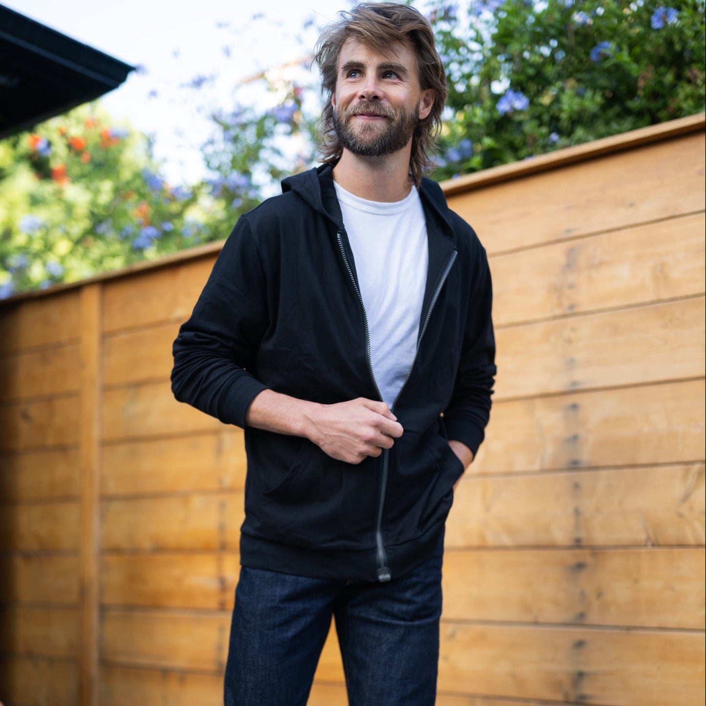 Joe & Bella Black / S HoodEase™: The Magnetic-Zip-Up Hoodie #Black