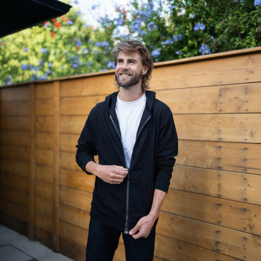 Joe & Bella HoodEase™: The Magnetic-Zip-Up Hoodie  #Black