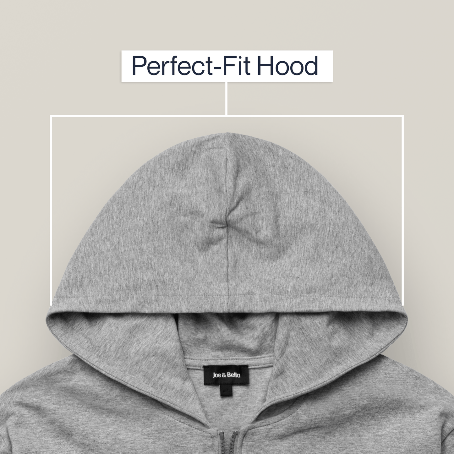 Joe & Bella HoodEase™: The Magnetic-Zip-Up Hoodie #Heathered Grey