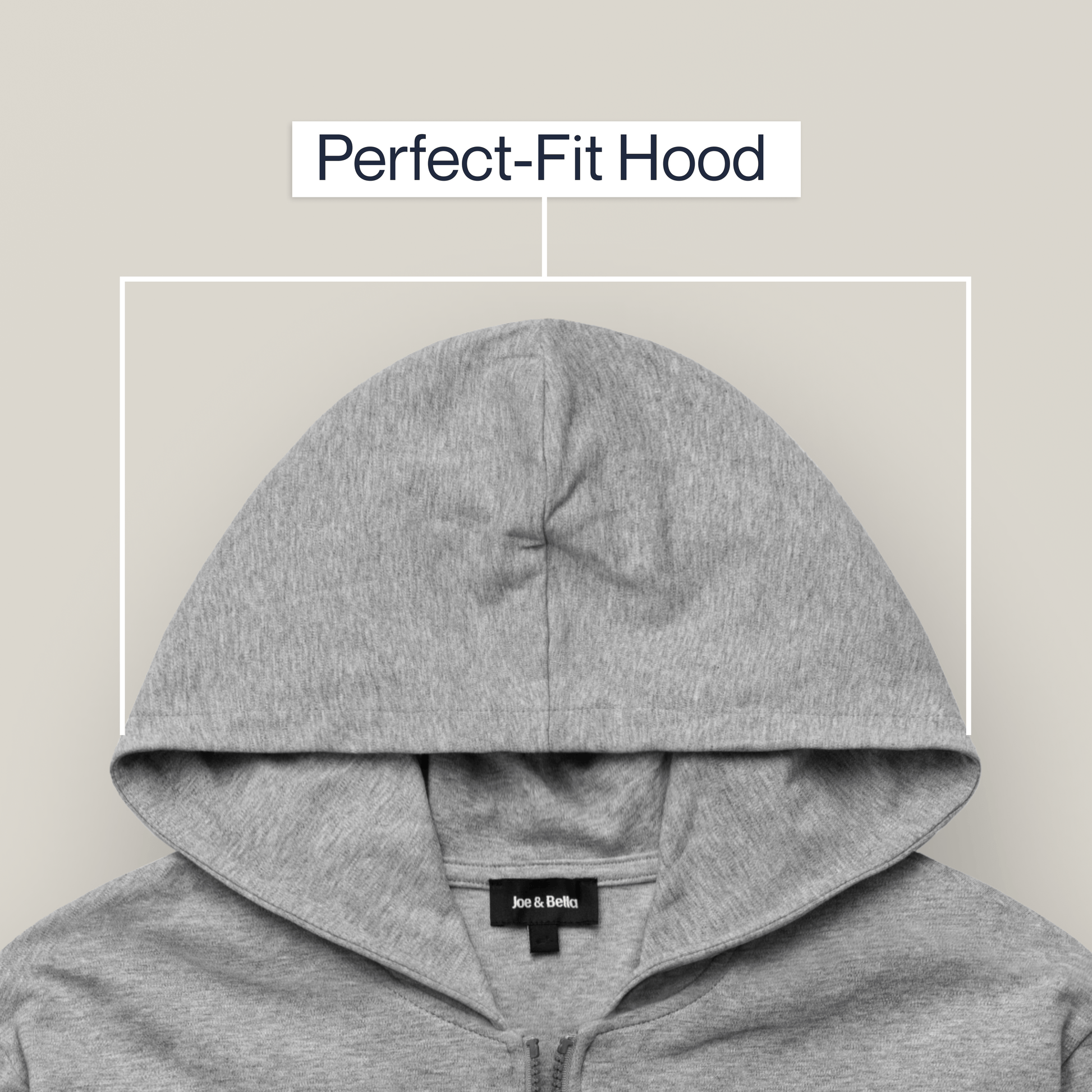 ["Joe & Bella HoodEase™: The Magnetic-Zip-Up Hoodie ", "Heathered Grey"]