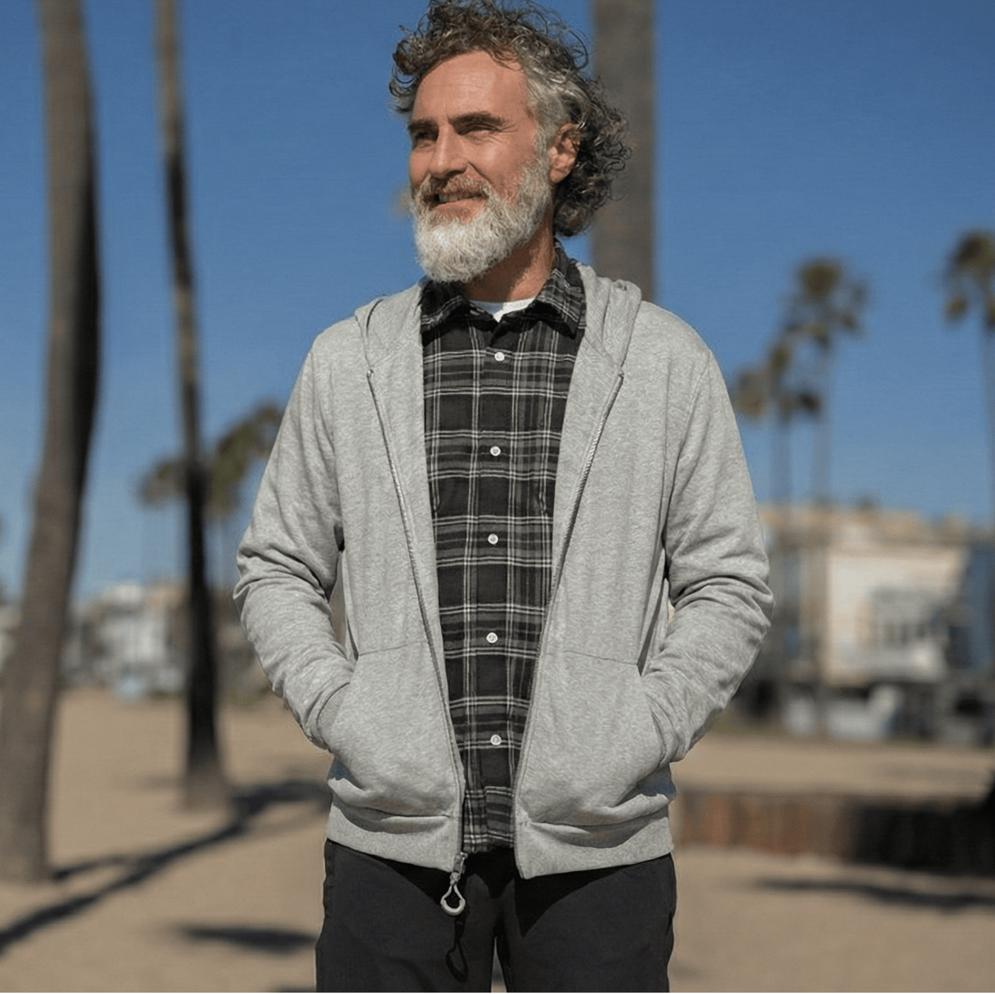 Joe & Bella HoodEase™: The Magnetic-Zip-Up Hoodie #Heathered Grey