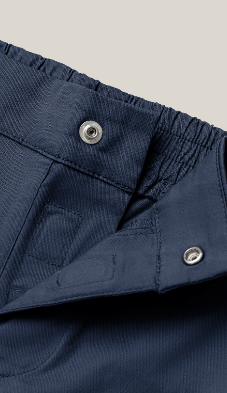 close up image of Joe & Bella's magnetic pants