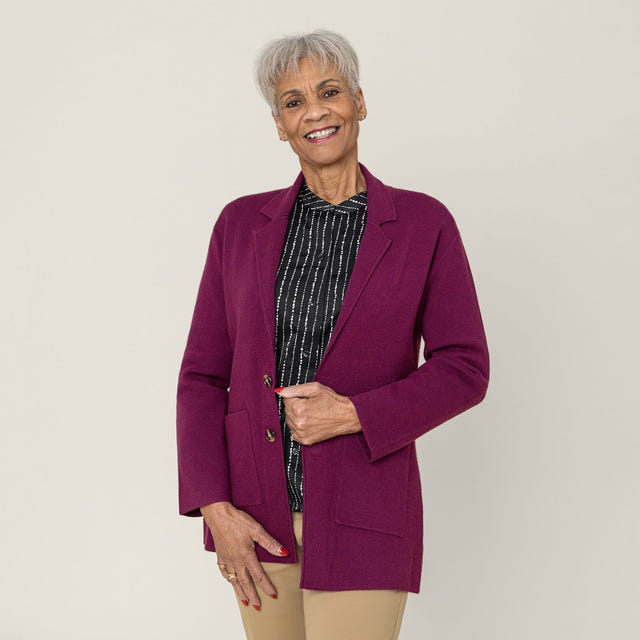 Joe & Bella Berry / XS Signature Magnetic Cardigan for Women #Berry