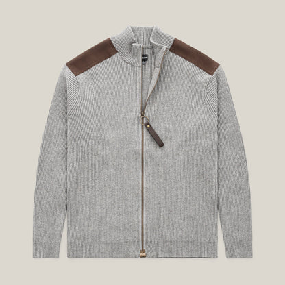 Joe & Bella Signature Magnetic Zip-Up for Men #Heathered Grey