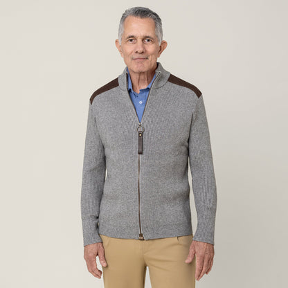 Joe & Bella Heathered Grey / S Signature Magnetic Zip-Up for Men #Heathered Grey