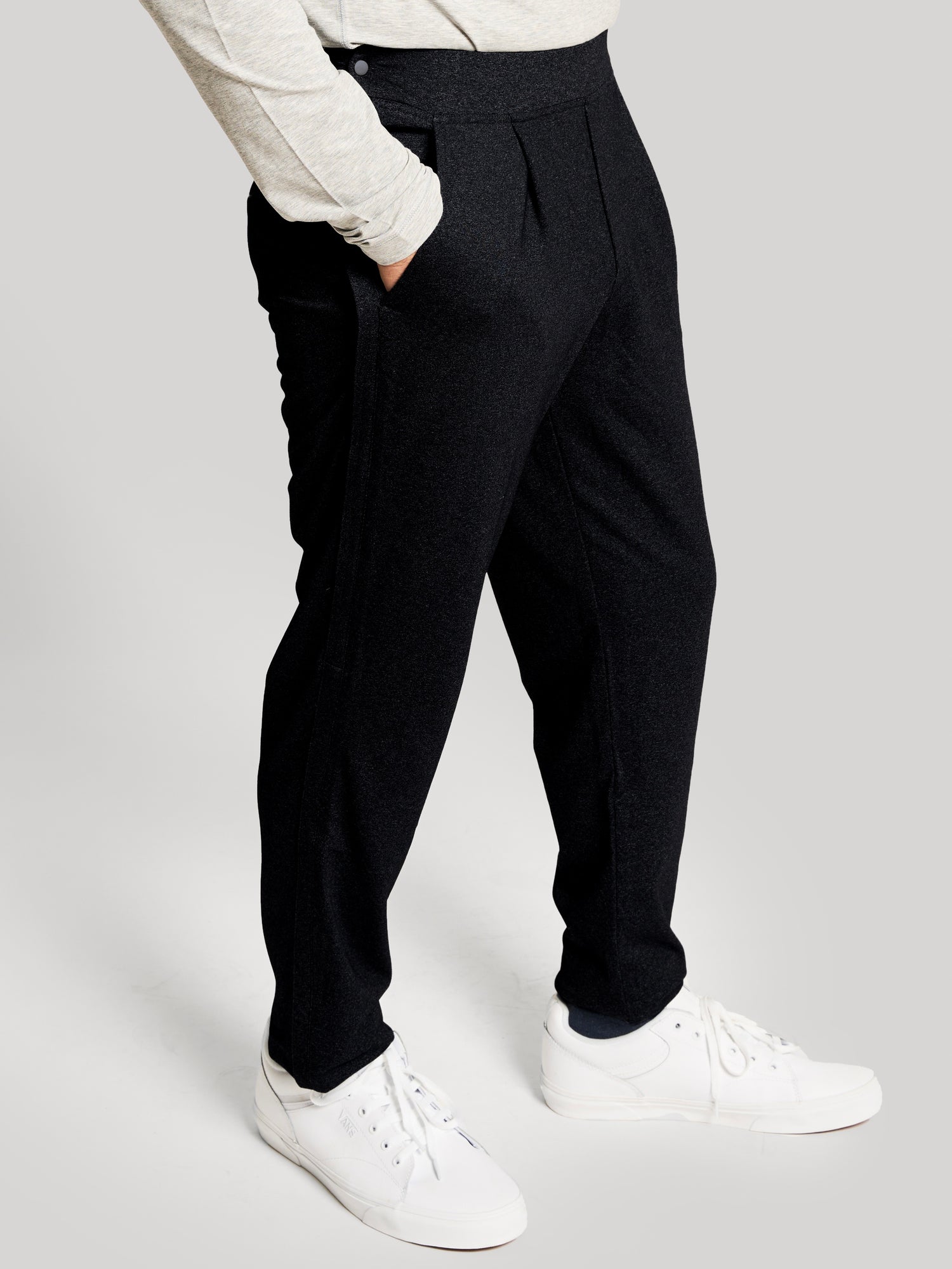 Everyday Side-Zip Pants for Men Black