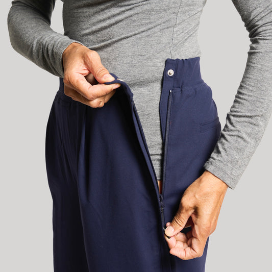 Everyday Side-Zip Pant for Women Navy