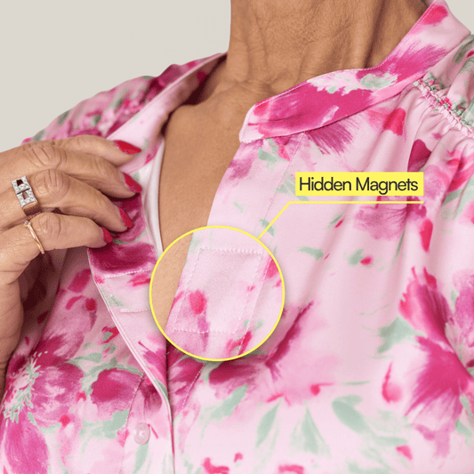 Everyday Magnetic Button Blouse for Women