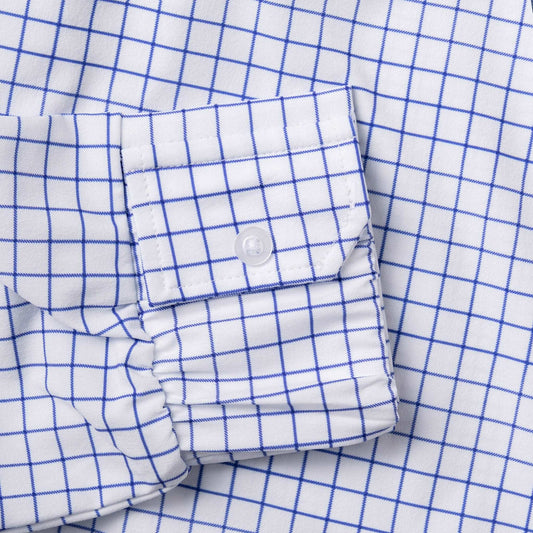 Everyday Magnetic Button-Down for Men by Joe & Bella | Easy Dressing & Premium Fabric#White Check